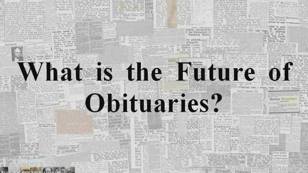 'Video thumbnail for What Is The Future of Obituaries'