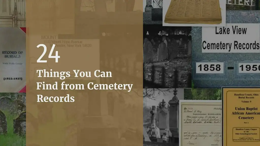 'Video thumbnail for 24 Things You Can Find from Cemetery Records'