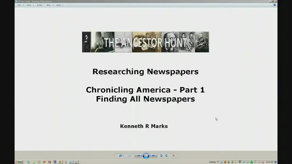 'Video thumbnail for Chronicling America - Part 1 - Finding All Newspapers'