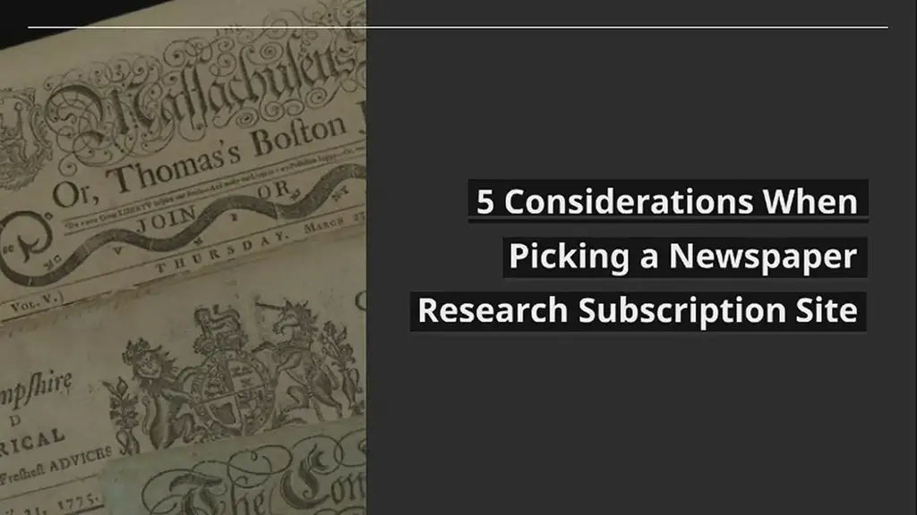 'Video thumbnail for 5 Things to Consider When Selecting an Online Newspaper Subscription Site'