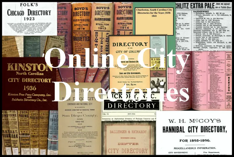 Where To Find City Directories Online The Ancestor Hunt   Online Header Image 